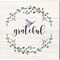 Thankful & Grateful Signs by Elizabeth Tyndall 14" x 14" Canvas Wall Art (Set of 2)